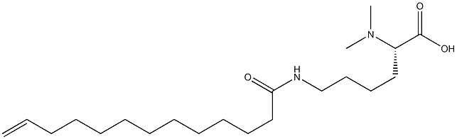 N6-(12-Tridecenoyl)-N2,N2-dimethyllysine Structure