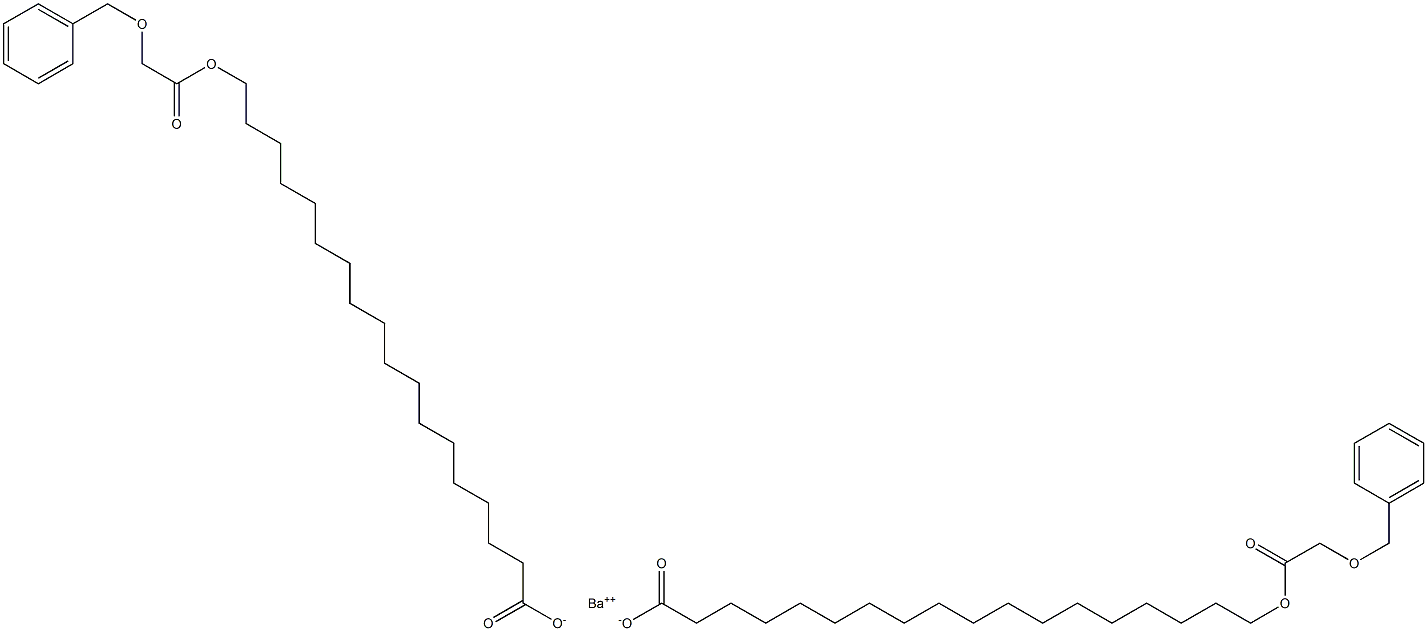 Bis[18-(benzyloxyacetoxy)stearic acid]barium salt 구조식 이미지