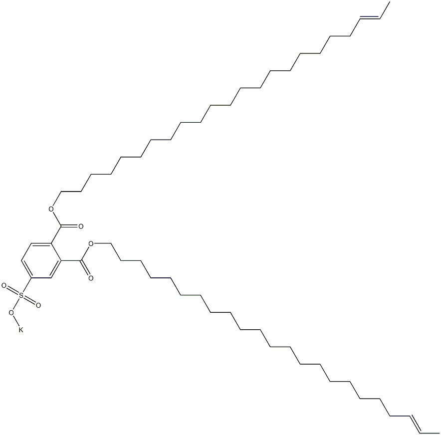 4-(Potassiosulfo)phthalic acid di(21-tricosenyl) ester Structure