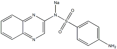 4-Amino-N-(quinoxalin-2-yl)-N-sodiobenzenesulfonamide 구조식 이미지