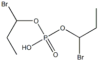 Phosphoric acid hydrogen bis(1-bromopropyl) ester Structure