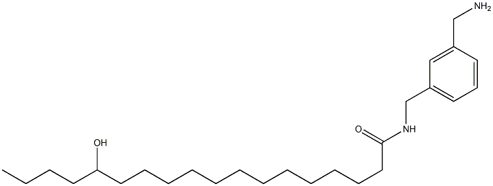 14-Hydroxy-N-(3-aminomethylbenzyl)stearamide Structure