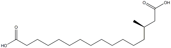 [R,(+)]-3-Methylhexadecanedioic acid 구조식 이미지