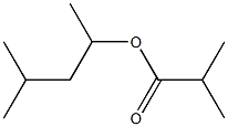 Isobutyric acid 1,3-dimethylbutyl ester Structure