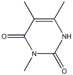 3,6-Dimethylthymine Structure