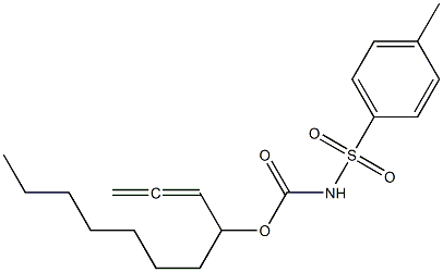 N-Tosylcarbamic acid 1-(1,2-propadienyl)octyl ester 구조식 이미지