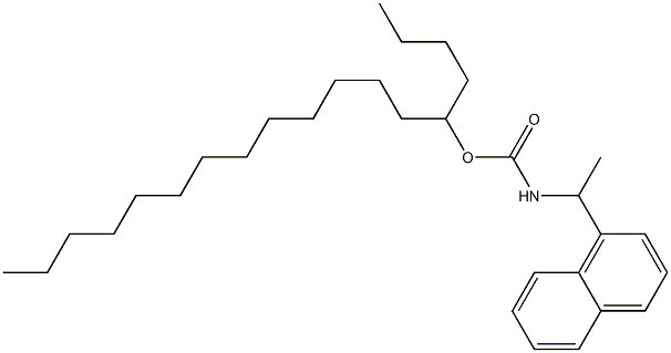 N-[1-(1-Naphtyl)ethyl]carbamic acid (1-butyltetradecyl) ester Structure