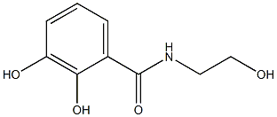Dihydroxybenzoic acid N-hydroxyethylamide 구조식 이미지
