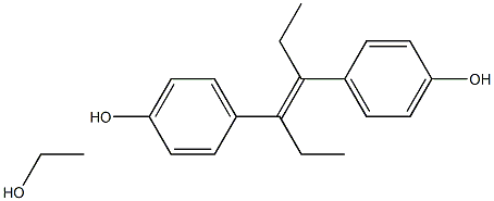 trans-Diethylstilboestrol ethanol Structure