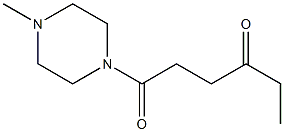 1-Methyl-4-(1,4-dioxohexyl)piperazine Structure