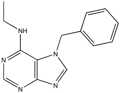 6-Ethylamino-7-benzyl-7H-purine 구조식 이미지