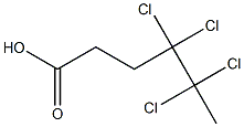 4,4,5,5-Tetrachlorocaproic acid 구조식 이미지