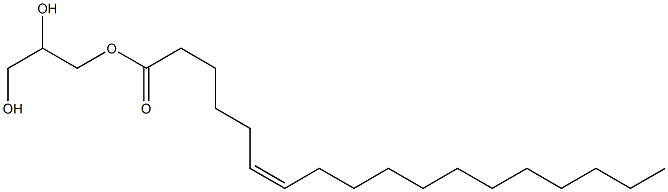 Glycerol 1-[(Z)-6-octadecenoate] Structure