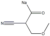 3-Methoxy-2-(sodiocarbonyl)propiononitrile 구조식 이미지