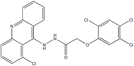 N'-(1-Chloroacridin-9-yl)-2-(2,4,5-trichlorophenoxy)acetohydrazide Structure