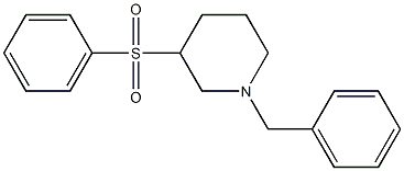 1-Benzyl-3-(phenylsulfonyl)piperidine Structure