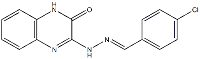 3-[2-(4-Chlorobenzylidene)hydrazino]quinoxalin-2(1H)-one Structure