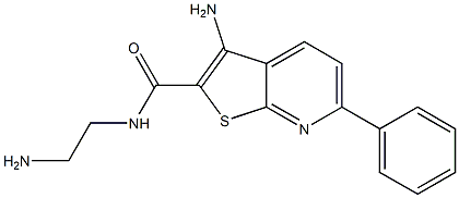 3-Amino-N-(2-aminoethyl)-6-phenylthieno[2,3-b]pyridine-2-carboxamide Structure