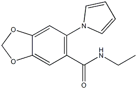 N-Ethyl-6-(1H-pyrrol-1-yl)-1,3-benzodioxole-5-carboxamide Structure