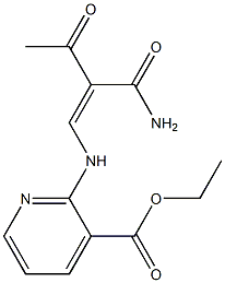 3-Oxo-2-[(Z)-[3-(ethoxycarbonyl)-2-pyridinyl]aminomethylene]butanamide 구조식 이미지