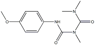 1-(4-Methoxyphenyl)-3-methyl-5,5-dimethylbiuret 구조식 이미지