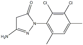 3-Amino-1-(2,3-dichloro-4,6-dimethylphenyl)-5(4H)-pyrazolone 구조식 이미지