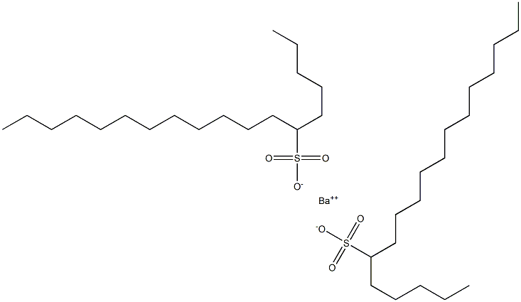 Bis(octadecane-6-sulfonic acid)barium salt 구조식 이미지