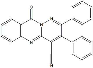 2,3-Diphenyl-4-cyano-10H-pyridazino[6,1-b]quinazolin-10-one Structure