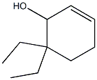 6,6-Diethyl-2-cyclohexen-1-ol Structure