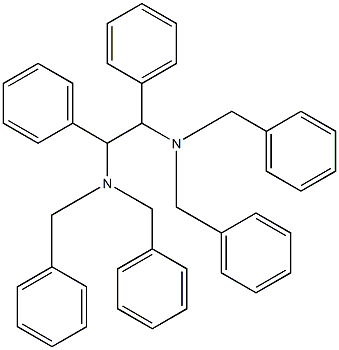 N,N,N',N'-Tetrabenzyl-1,2-diphenylethylenediamine 구조식 이미지