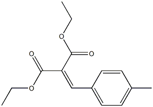 (p-Methylbenzylidene)malonic acid diethyl ester 구조식 이미지