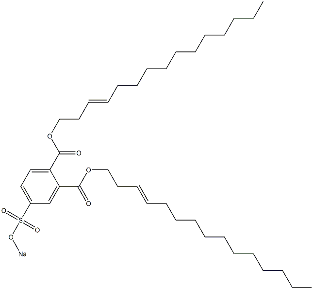 4-(Sodiosulfo)phthalic acid di(3-pentadecenyl) ester Structure
