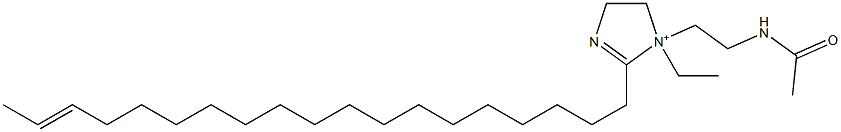 1-[2-(Acetylamino)ethyl]-1-ethyl-2-(17-nonadecenyl)-2-imidazoline-1-ium 구조식 이미지