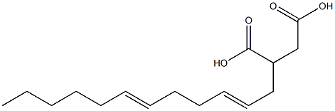 (2,6-Dodecadienyl)succinic acid Structure