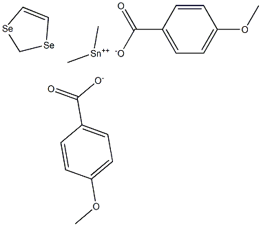 Dimethylstannanediselenolebis(4-methoxybenzoate) 구조식 이미지