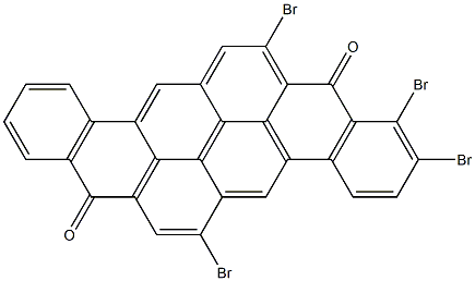 7,9,10,14-Tetrabromo-8,16-pyranthrenedione 구조식 이미지