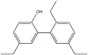 4-Ethyl-2-(2,5-diethylphenyl)phenol Structure