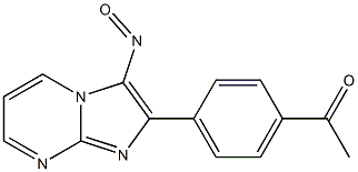 2-(4-Acetylphenyl)-3-nitrosoimidazo[1,2-a]pyrimidine 구조식 이미지