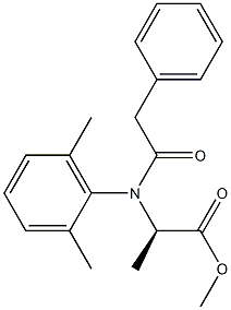 (2R)-2-[(2,6-Dimethylphenyl)(phenylacetyl)amino]propanoic acid methyl ester Structure