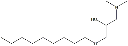 1-Dimethylamino-3-nonyloxy-2-propanol Structure