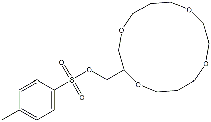 1,4,8,11-Tetraoxacyclotetradecane-2-methanol 4-methylbenzenesulfonate 구조식 이미지