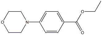 4-Morpholinobenzoic acid ethyl ester 구조식 이미지