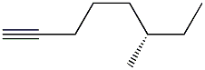 [S,(+)]-6-Methyl-1-octyne Structure