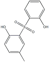 2,2'-Dihydroxy-5'-methyl[sulfonylbisbenzene] Structure