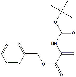 2-[(tert-Butyloxycarbonyl)amino]acrylic acid benzyl ester Structure