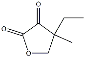 Dihydro-4-ethyl-4-methylfuran-2,3-dione Structure