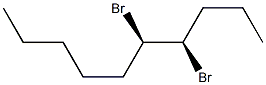 (4R,5R)-4,5-Dibromodecane Structure