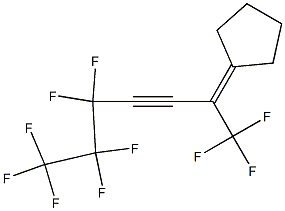 2-Cyclopentylidene-1,1,1,5,5,6,6,7,7,7-decafluoro-3-heptyne Structure