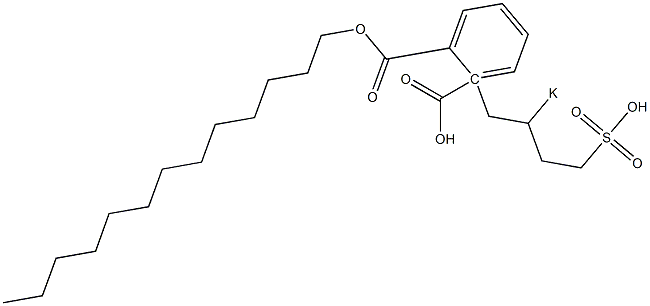 Phthalic acid 1-tridecyl 2-(2-potassiosulfobutyl) ester Structure
