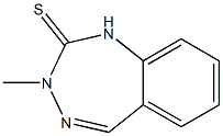 3-Methyl-1H-1,3,4-benzotriazepine-2(3H)-thione Structure